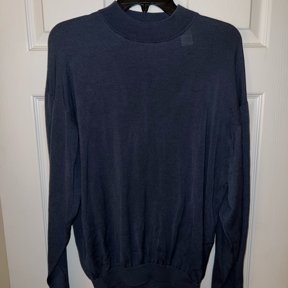 Pronto Uomo Navy Crewneck Sweater
